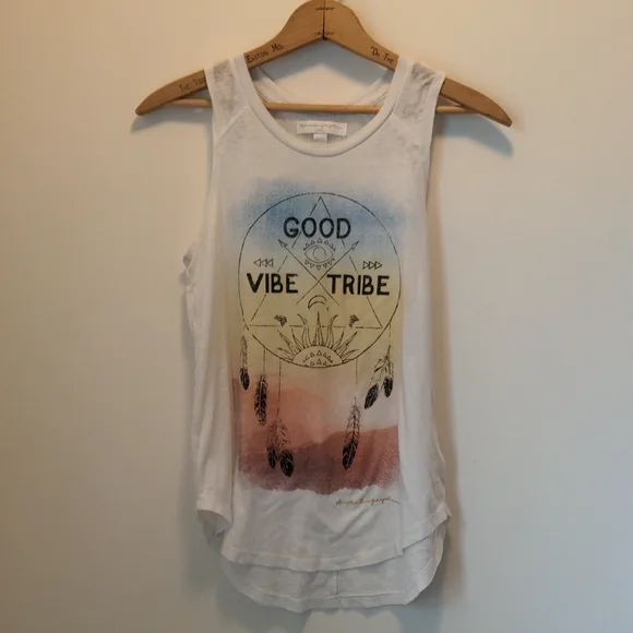 Spiritual Gangster Women's Size Small Sleeveless Good Vibe Tribe Sleeveless Tank - Picture 12 of 12